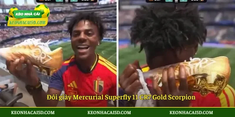 Đôi giày Mercurial Superfly 11 CR7 Gold Scorpion