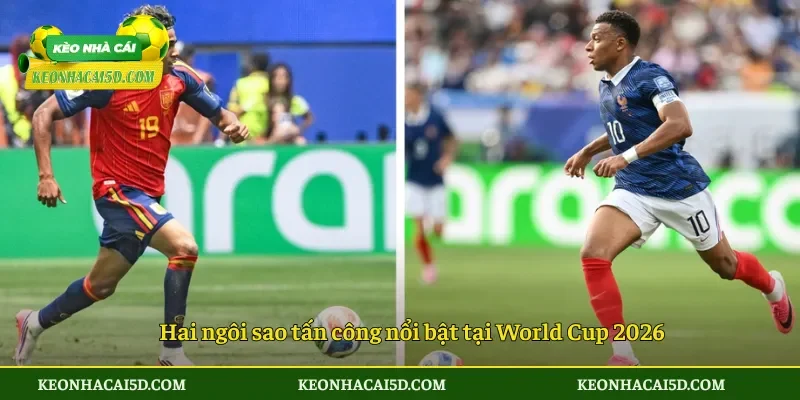 Hai ngôi sao tấn công nổi bật tại World Cup 2026