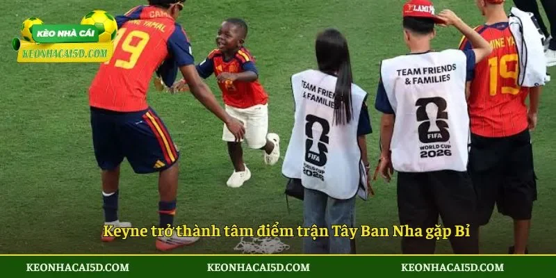 Keyne trở thành tâm điểm trận Tây Ban Nha gặp Bỉ