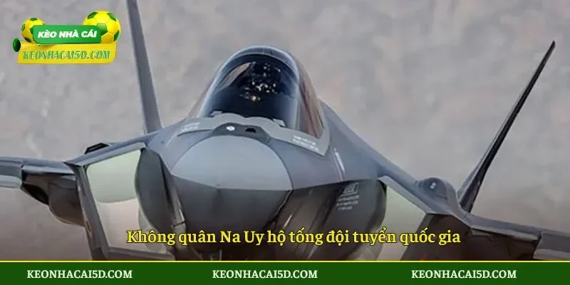 Không quân Na Uy hộ tống đội tuyển quốc gia