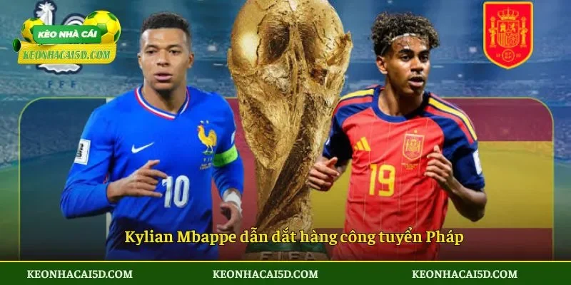 Kylian Mbappe dẫn dắt hàng công tuyển Pháp