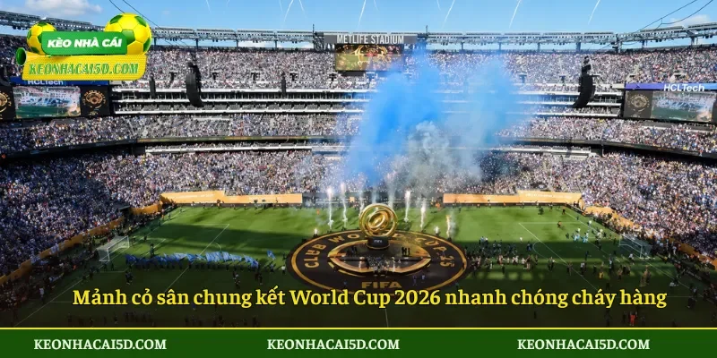 Mảnh cỏ sân chung kết World Cup 2026 nhanh chóng cháy hàng