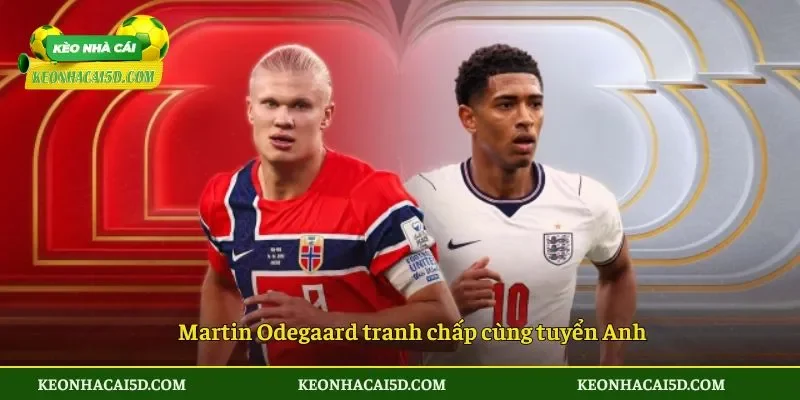 Martin Odegaard tranh chấp cùng tuyển Anh