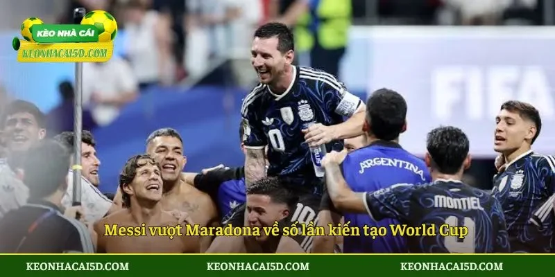 Messi vượt Maradona về số lần kiến tạo World Cup