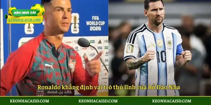 Ronaldo khẳng định vai trò thủ lĩnh của Bồ Đào Nha