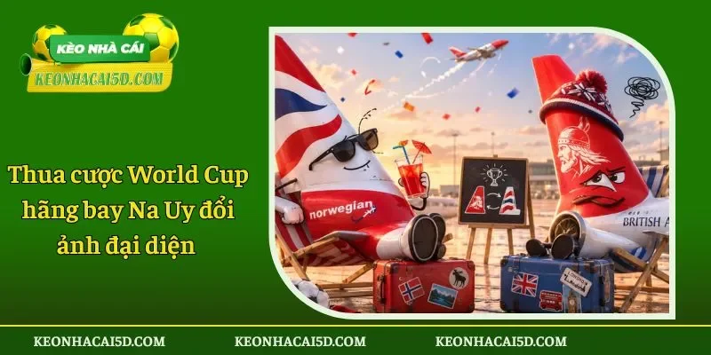 Thua cược World Cup hãng bay Na Uy đổi ảnh đại diện 1 Thua cược World Cup hãng bay Na Uy đổi ảnh đại diện