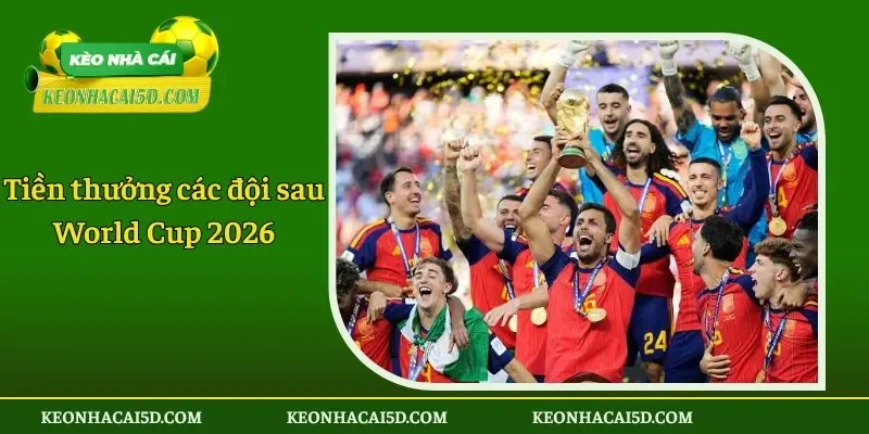 Tiền thưởng các đội sau World Cup 2026